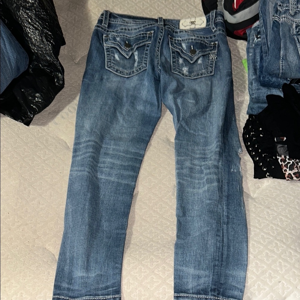 Miss Me Blue Straight Leg Jeans
